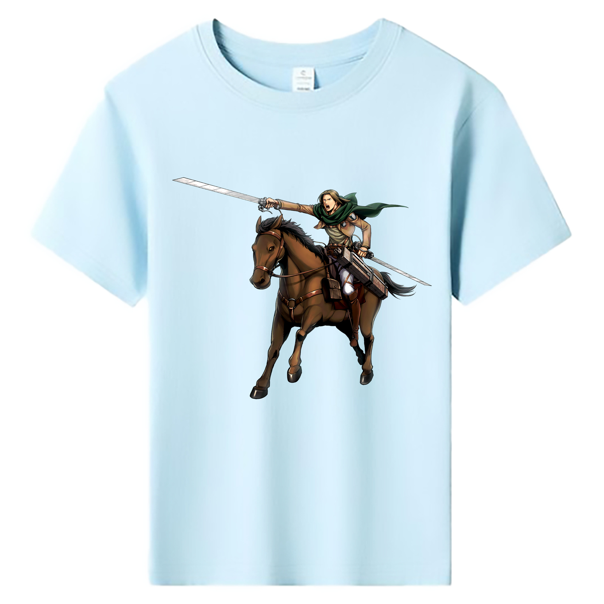 （画像用） 進撃の巨人 Attack on Titan 綿100％キッズTシャツ（フロントプリント）